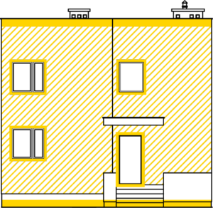 Budynek typu kostka – ocieplenie ścian zewnętrznych, dachu/stropodachu, stolarki okiennej i drzwiowej, podłogi na gruncie/stropu